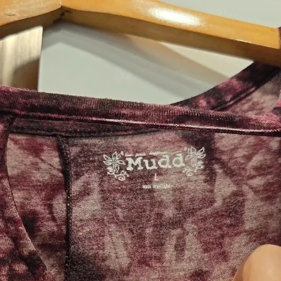 Mudd maroon top with short sleeves - Picture 2 of 6